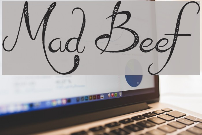 Mad Beef Font examples