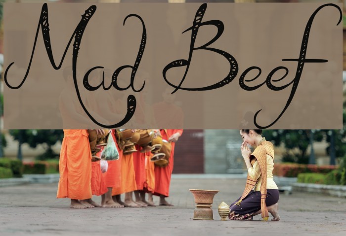Mad Beef Font examples
