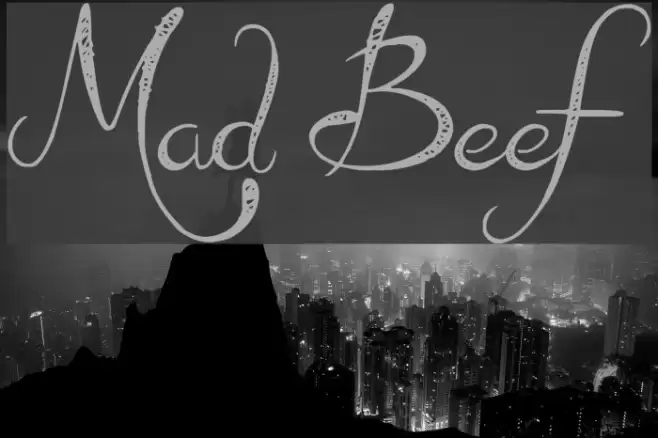 Mad Beef Font examples