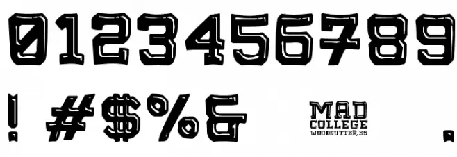 Mad College Font OTHER CHARS