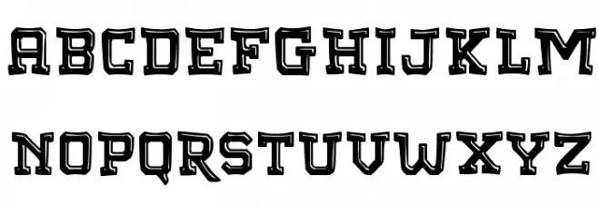 Mad College Schriftart Groß