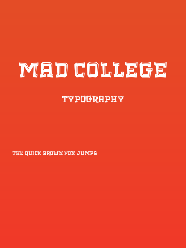 Mad College Poster