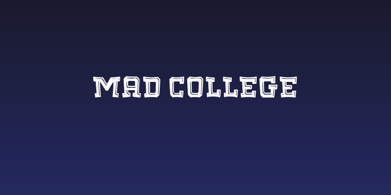 Mad College Social Header