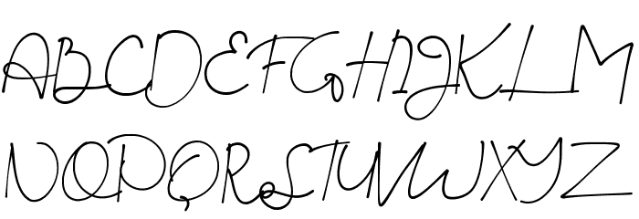 Mad Galaxy Demo Script Font OTHER CHARS