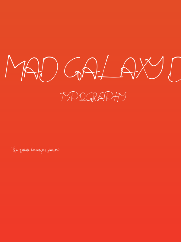 Mad Galaxy Demo Script Poster