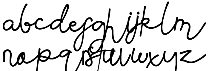 Mad Galaxy Demo Script Font LOWERCASE