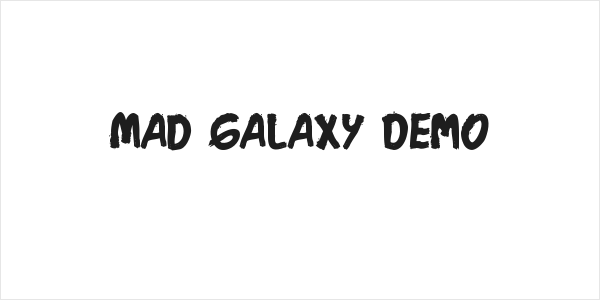 Mad Galaxy Demo Logo