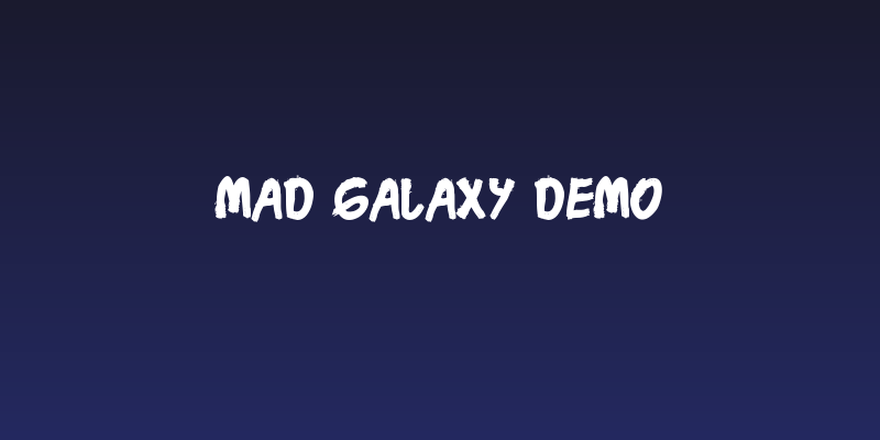 Mad Galaxy Demo Social Header