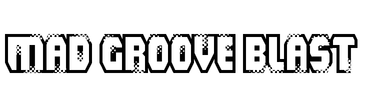 Mad Groove Blast  font caratteri gratis