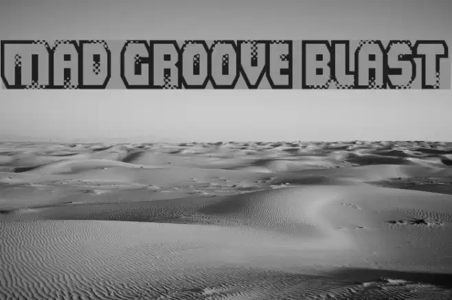 Mad Groove Blast Font examples