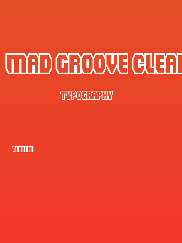 Mad Groove Clean Poster