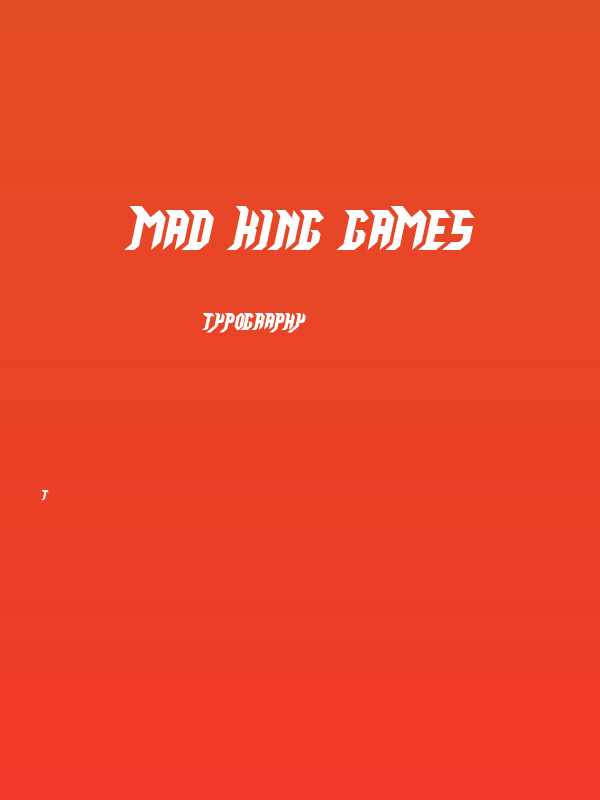 Mad King Games Poster