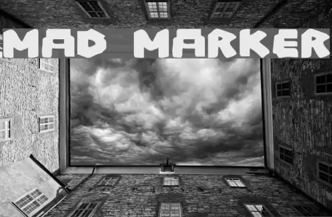 Mad Marker Font examples