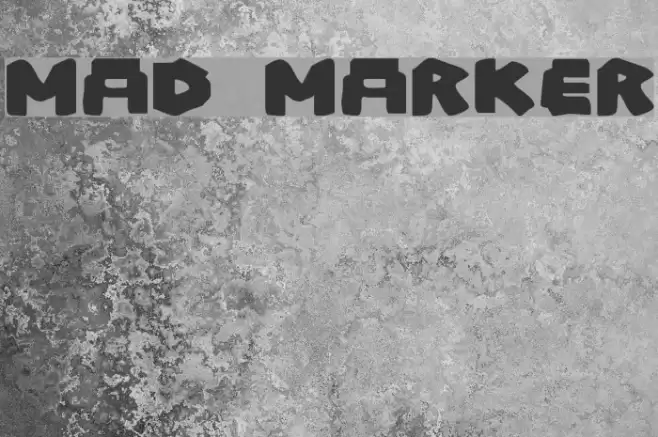 Mad Marker Font examples