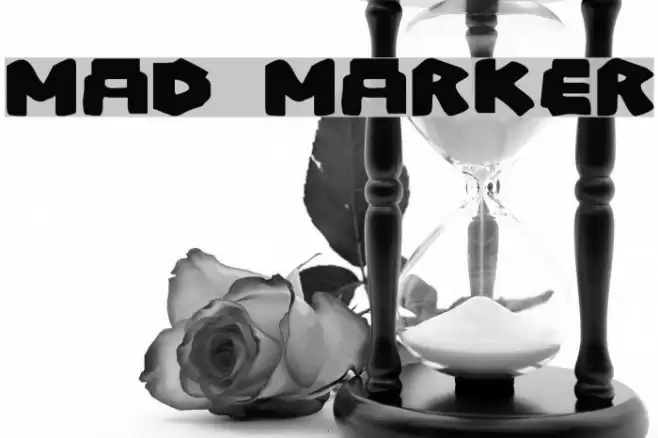 Mad Marker Font examples