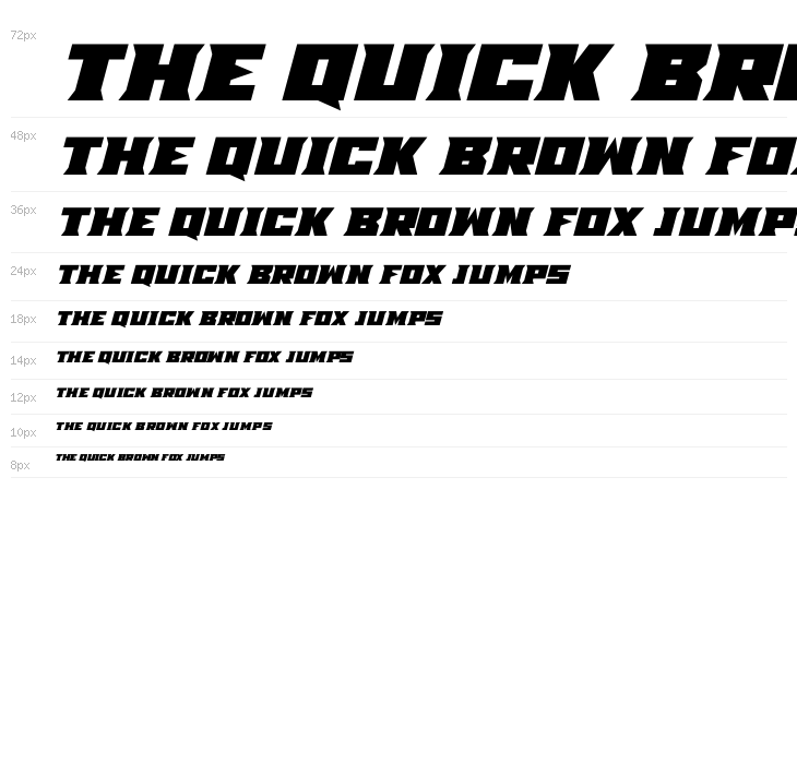 Mad Mecha Italic Waterfall