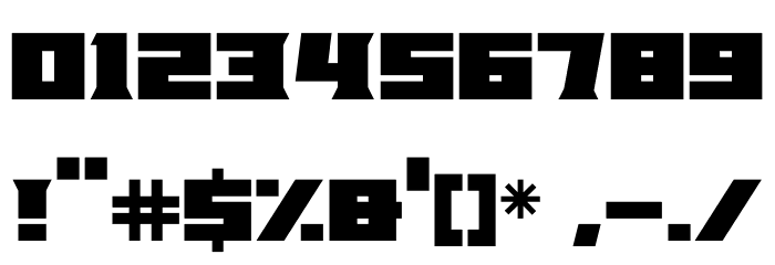 Mad Mecha Font OTHER CHARS