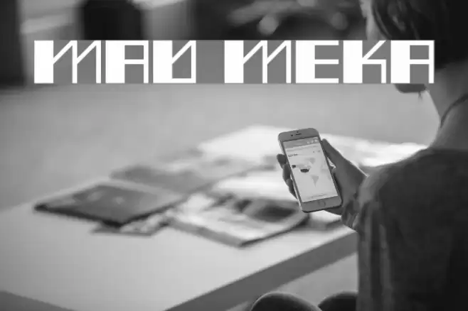 Mad Meka Font examples