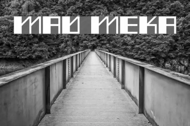 Mad Meka Font examples