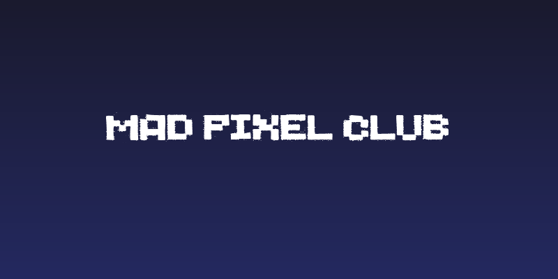 Mad Pixel Club Social Header