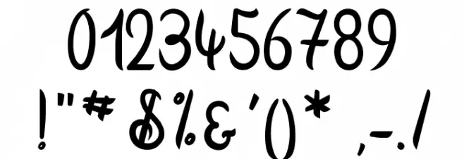 Mad Potato Bill Font OTHER CHARS