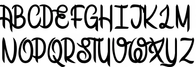 Mad Potato Bill Font UPPERCASE