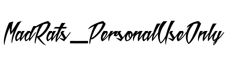 Mad Rats_PersonalUseOnly  Frei Schriftart Herunterladen
