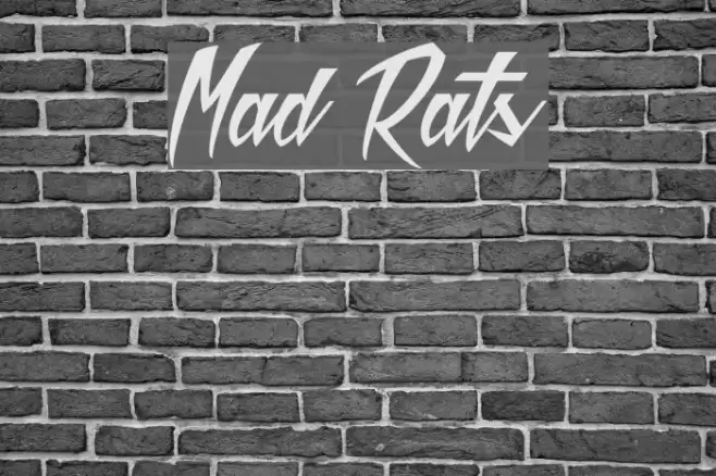 Mad Rats Font examples