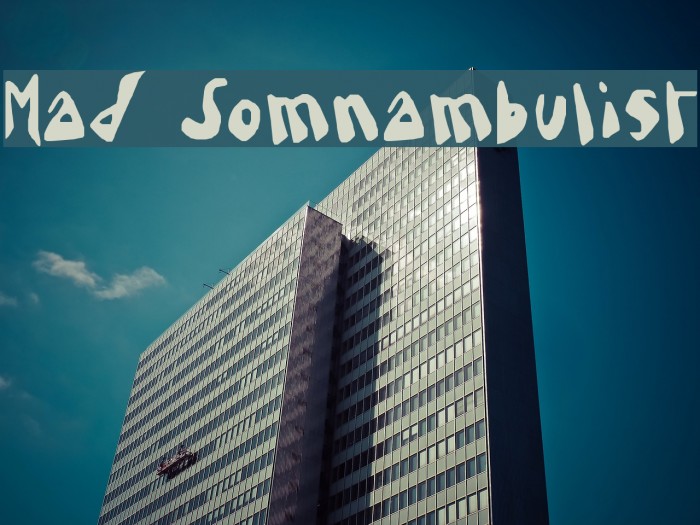 Mad Somnambulist Font examples