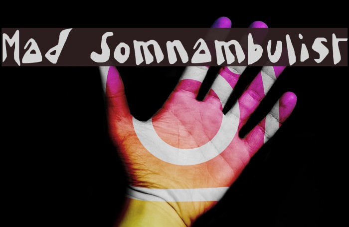 Mad Somnambulist Font examples