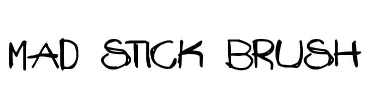 Mad Stick Brush  Frei Schriftart Herunterladen