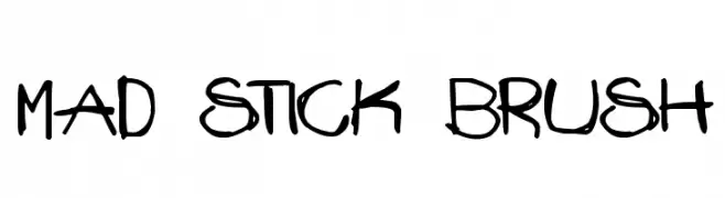 Mad Stick Brush  Fuentes Gratis Descargar