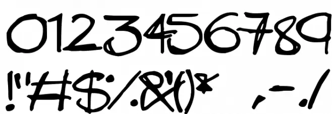 Mad Stick Brush Font OTHER CHARS