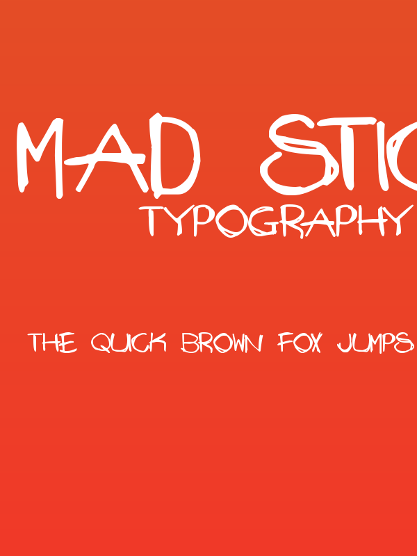 Mad Stick Brush Poster
