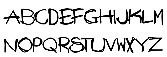Mad Stick Brush Font LOWERCASE