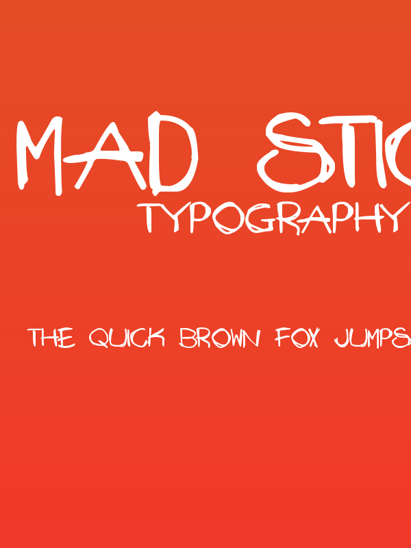 Mad Stick Brush Poster