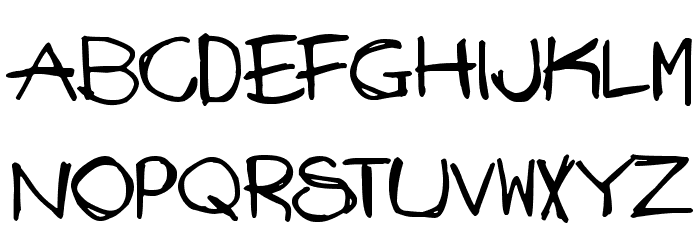 Mad Stick Brush Font LOWERCASE