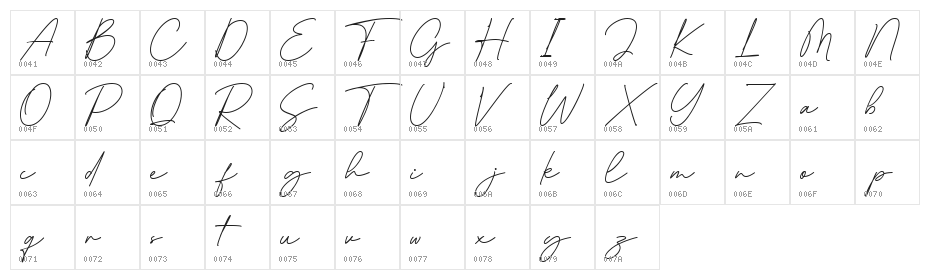 Mad World Free Regular Character Map