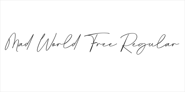 Mad World Free Regular Logo