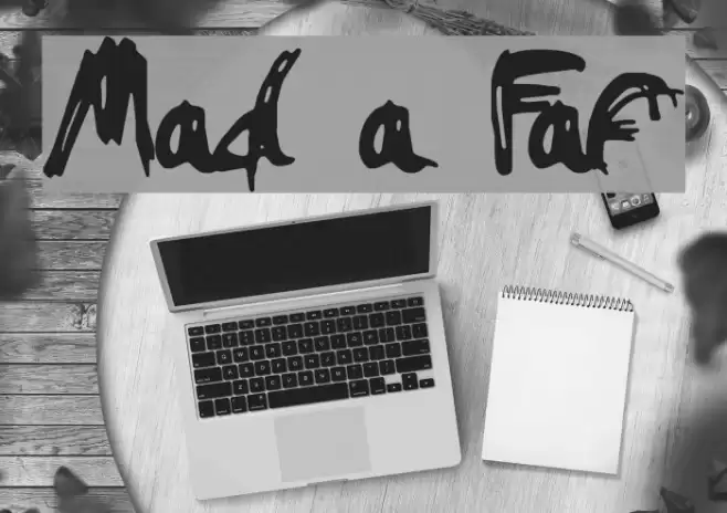 Mad a Fraf Font examples