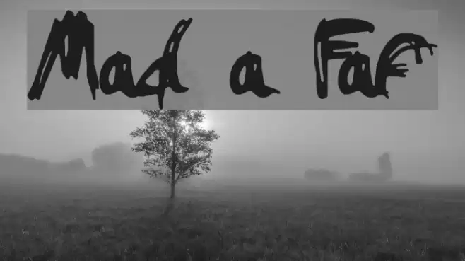 Mad a Fraf Font examples