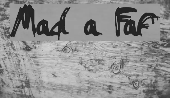 Mad a Fraf Font examples