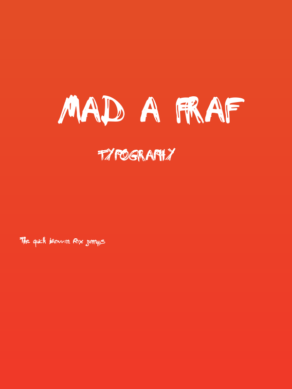 Mad a Fraf Poster