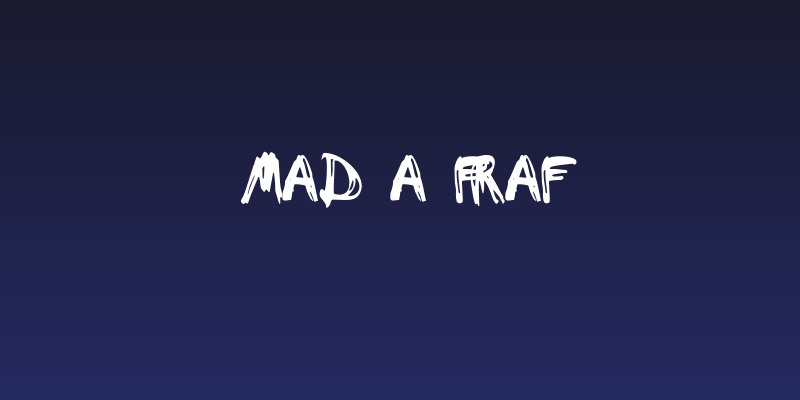 Mad a Fraf Social Header