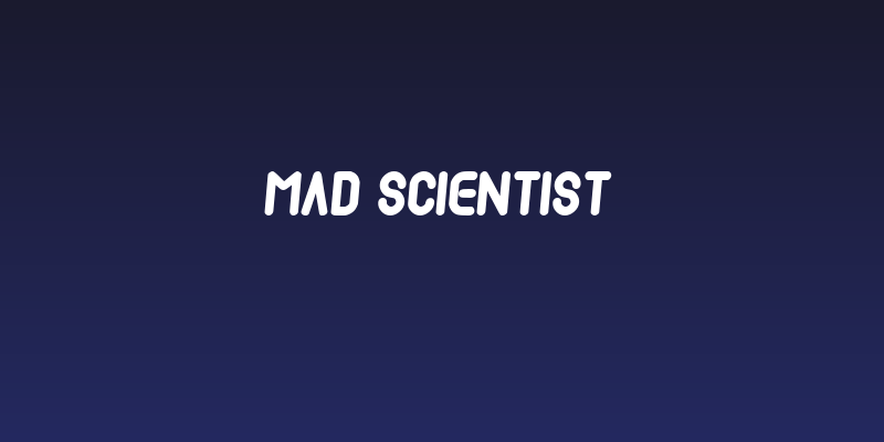Mad scientist Social Header