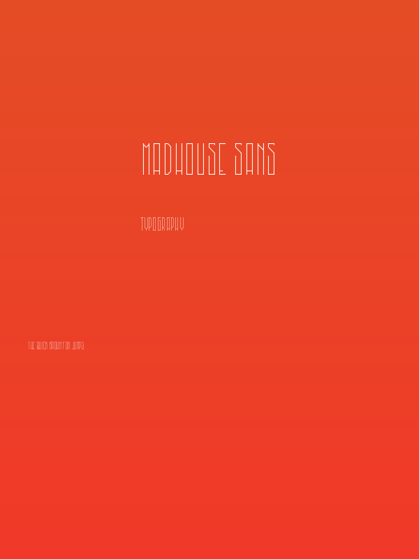 MadHouse Sans Poster