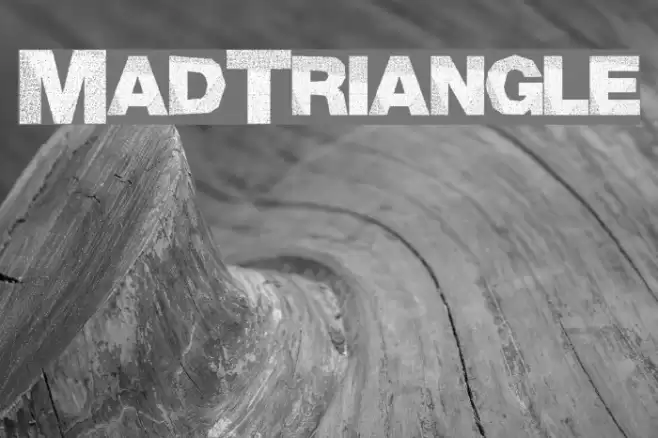 MadTriangle Font examples