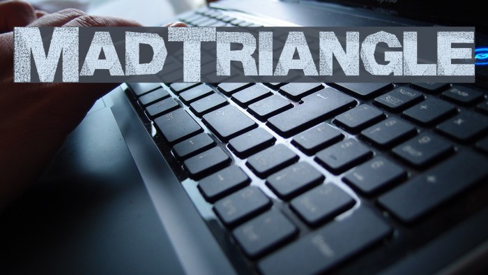MadTriangle Font examples