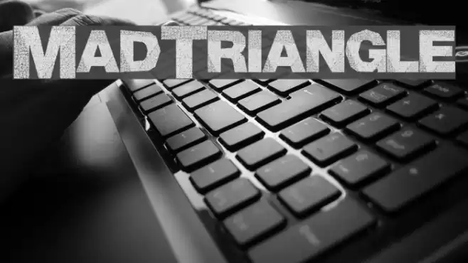 MadTriangle Font examples