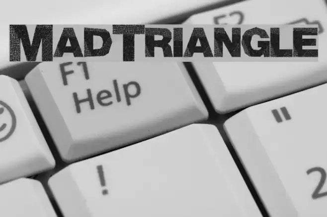 MadTriangle Font examples